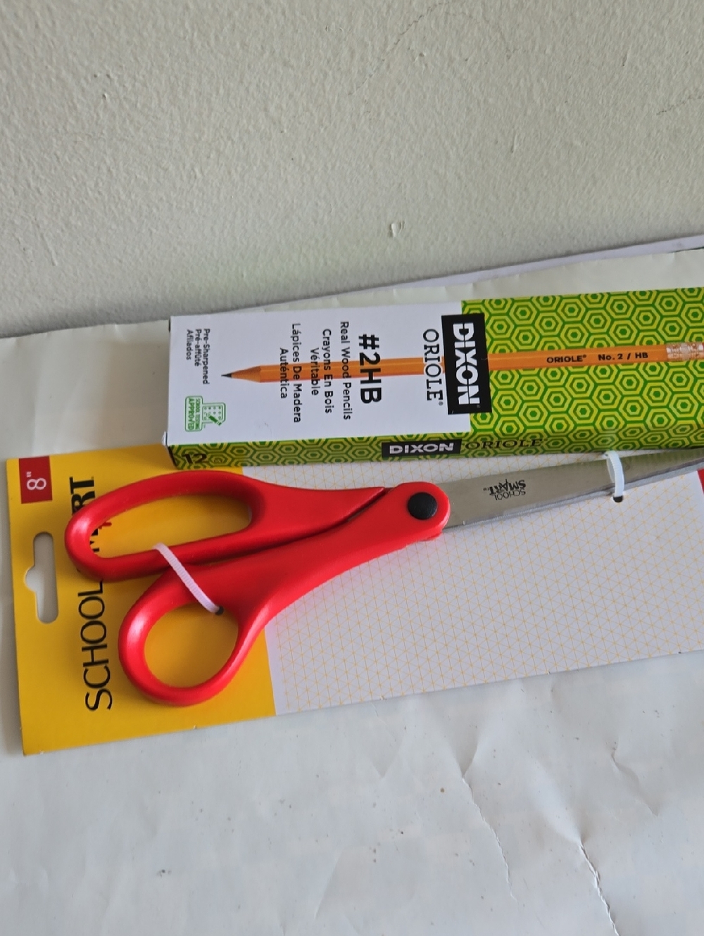 DIXXON Red School Scissors with Pencil Pack